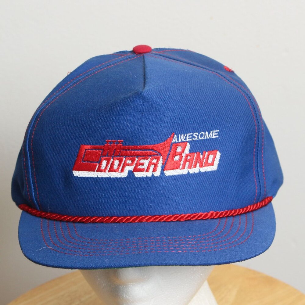 Awesome Cooper Band Hat Mens OS Blue Texas High School Band
